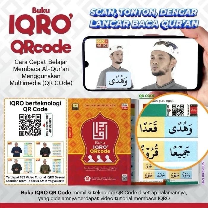 

Iqro Milenial Jilid 1-6 Full Color Cara Cepat Belajar Membaca Al-Quran Menggunakan Qr Code