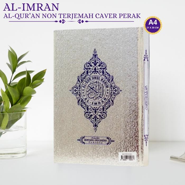 

Al Qur'An Cover Emas Perak A4 Besar Al Imran