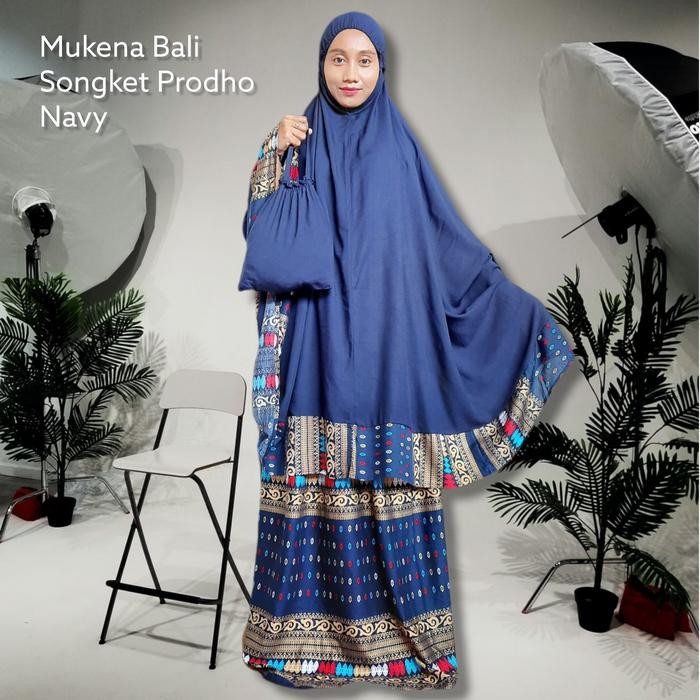 TERMURAH Mukena Bali Jumbo Katun Rayon Prodho Polos Atasan Bawahan