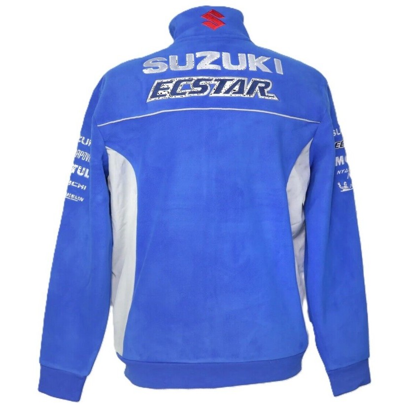 Suzuki MotoGP Ecstar Embroidered Zip Jacket. Jaket Pria
