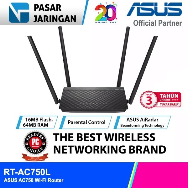ASUS RT-AC750L AC750 Wifi Router AC750L