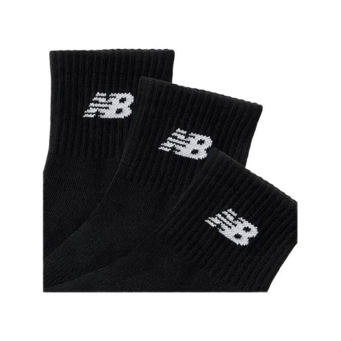 KAOS KAKI NEW BALANCE NB EVERYDAY ANKLE 3 PACK UNISEX SOCKS BLACK ORIGINAL