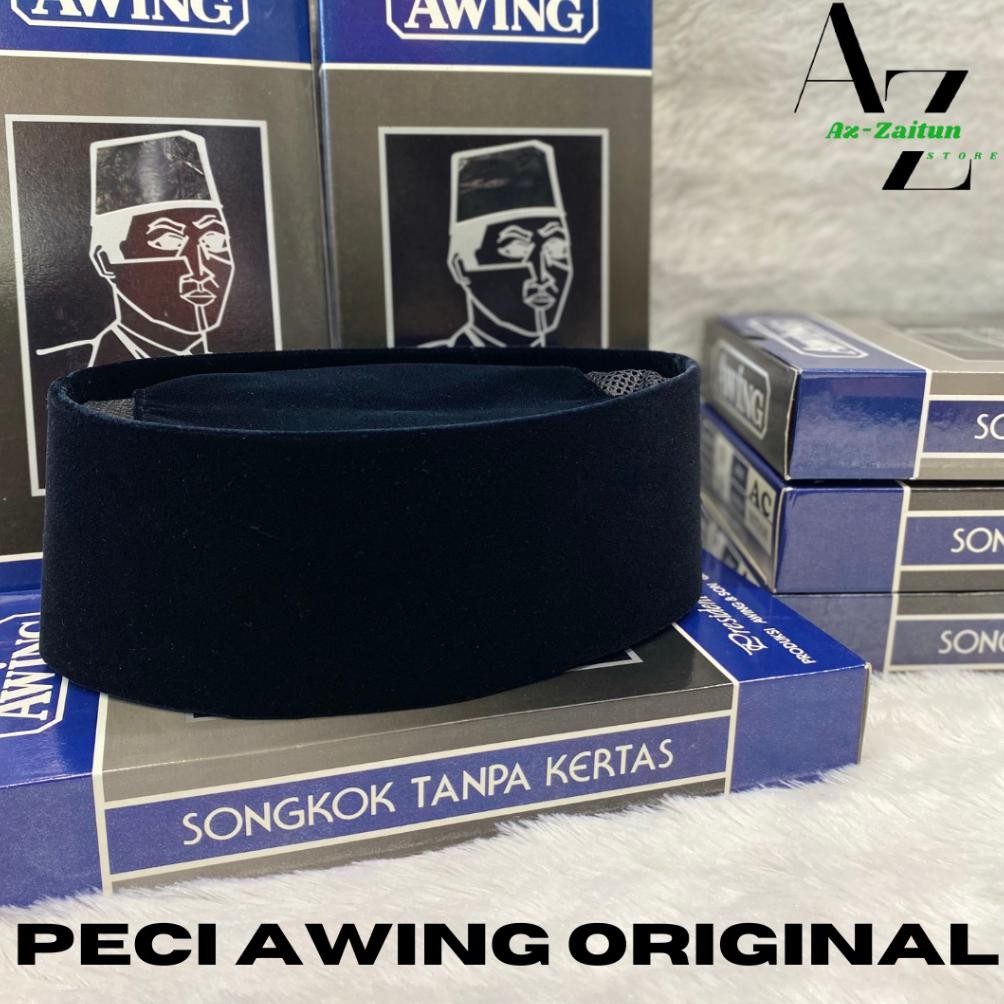 PECI AWING SONGKOK HITAM AWING AC / PECI AWING ORIGINAL TINGGI 9 BERKUALITAS