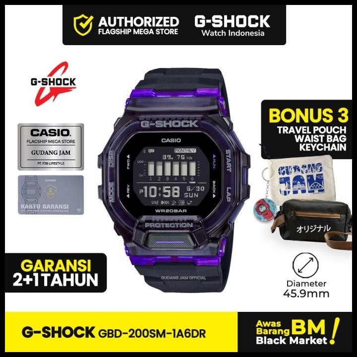 Terlaris G-Shock Gshock Gbd-200Sm-1A6Dr Gbd-200Sm Gbd-200 Gbd200Sm Gbd 200Sm Good Quality