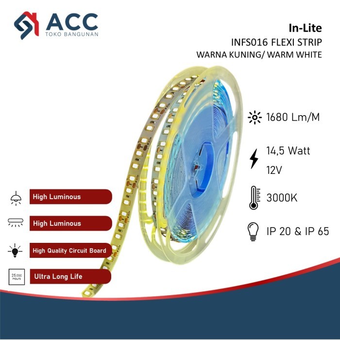 InLite LED Strip Flexi Strip Light INFS016 IP20 Indoor 14.5W Watt