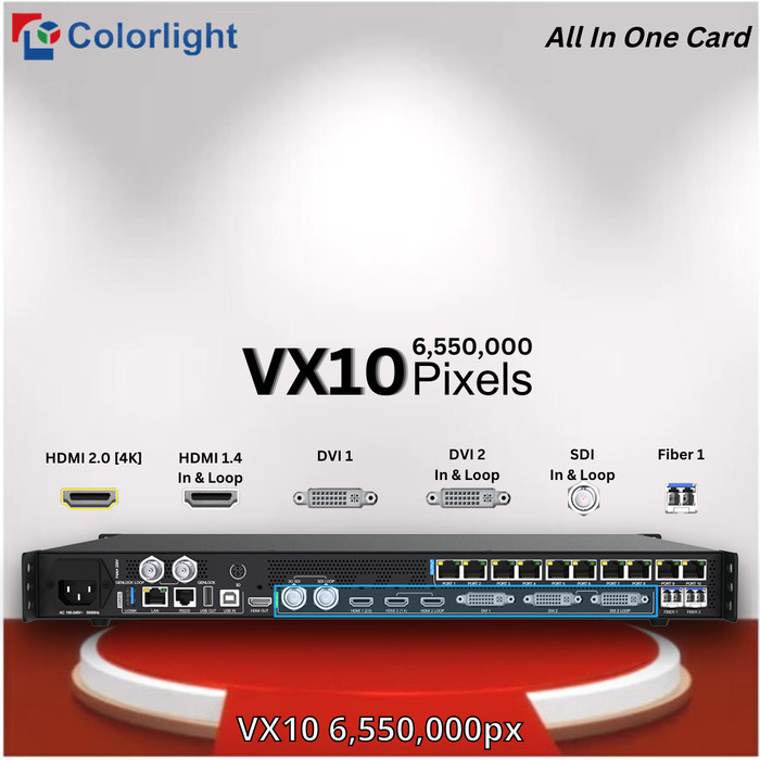 LED VIDEO CONTROLLER COLORLIGHT ALL IN ONE VX10 6,5JT PIXEL VIDEOTRON