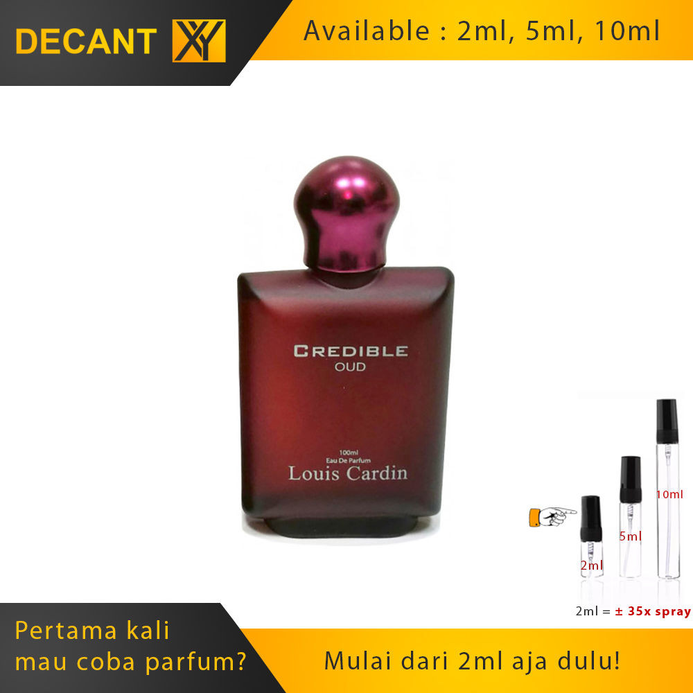 Decant Parfum Louis Cardin Credible Oud Unisex 2ml 5ml 10ml