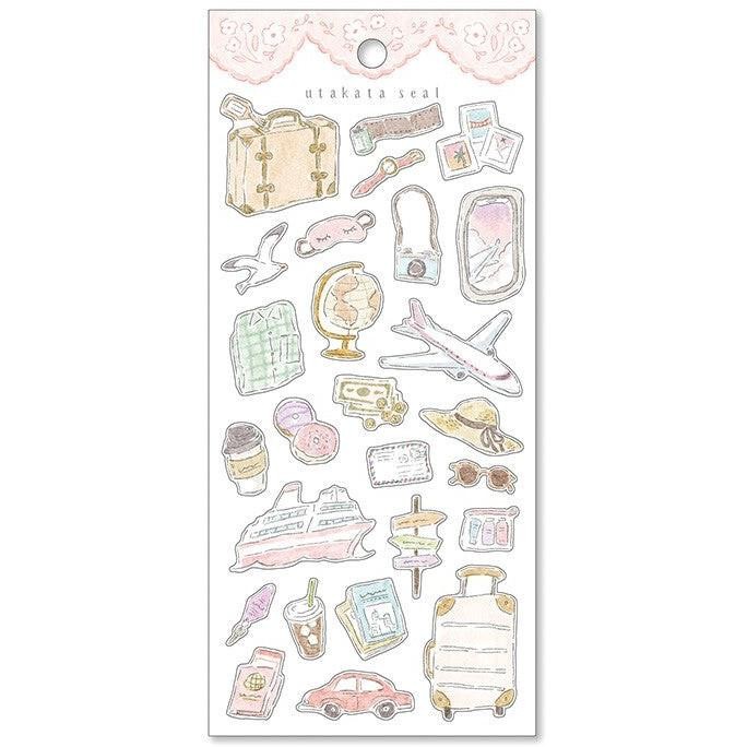 

MIND WAVE | UTAKATA SEAL STICKER SHEET - TRAVEL