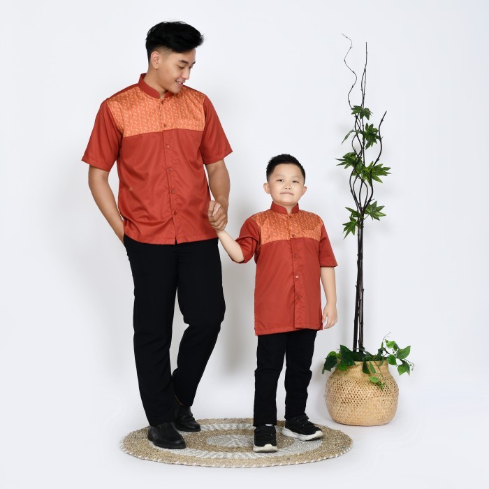 Koko Couple model Jodha warna Merah Bata Teracota