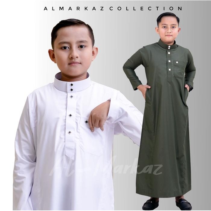 Jubah Pria Muslim Slimfit Anak "Benzema Panjang Remaja