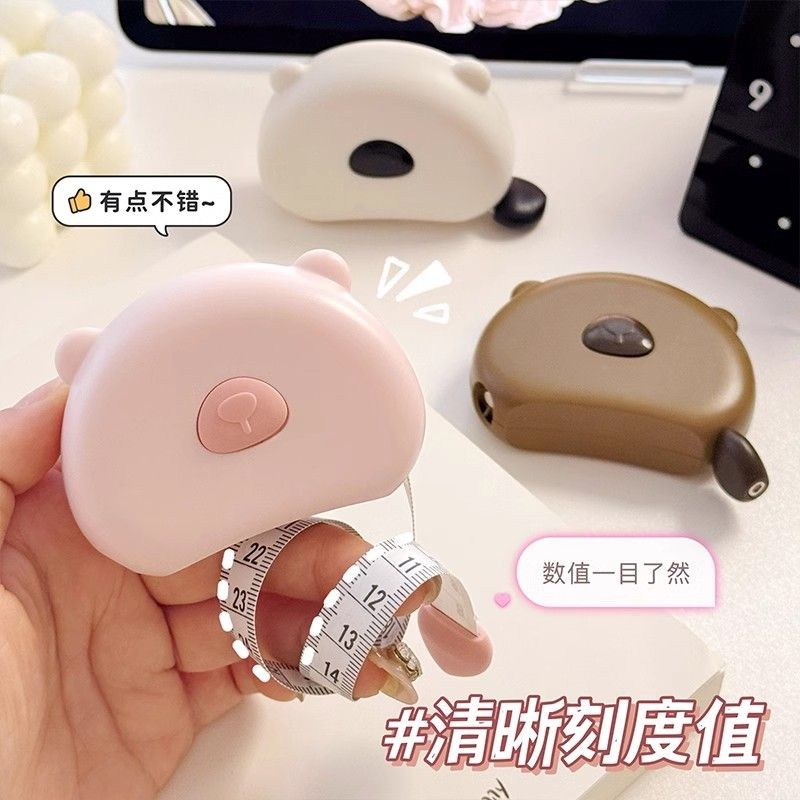 

Cute Bear Automatic Tape Measure Home Cartoon Tape Measure Soft Tape