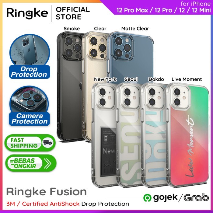 Original Ringke Fusion Case Iphone 12 Pro Max 12 Pro 12 Mini Casing