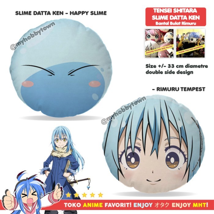 Bantal Bulat Anime Slime Rimuru Plushie Plush Doll {TerlarisBest Seller}
