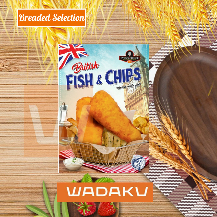 

TERJAMIN Daging ikan Fish and Chips Sven's Choice 200g