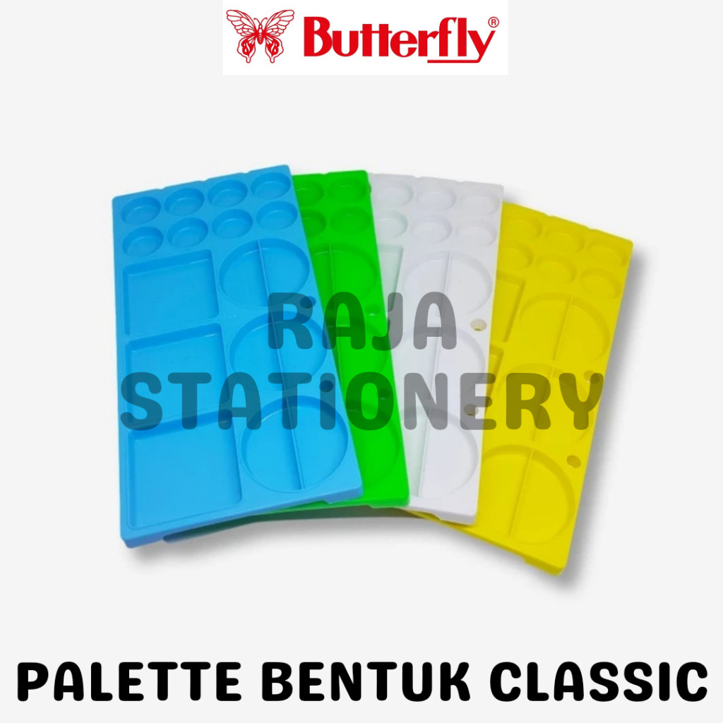 

Butterfly Palette Classic / Palet Lukis Butterfly Piring Cat Air Tempat Cat Akrilik Classic RAJA BIG BOX
