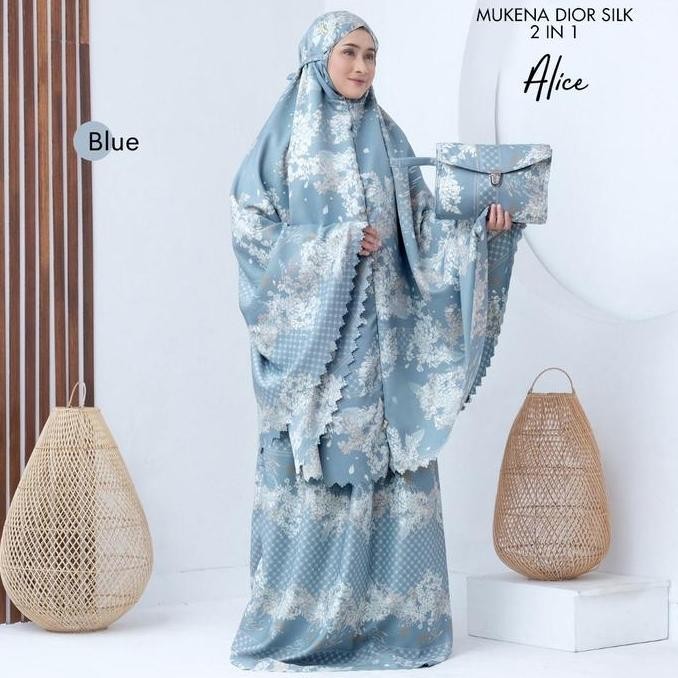 Terjangkau Pusat Grosir Mukena Tasik - Mukena Dewasa 2In1 Silk Alice