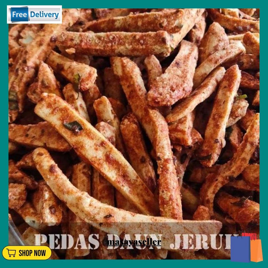 

1Kg Basreng Stik Sultan Pedas Daun Jeruk Bisa Cod