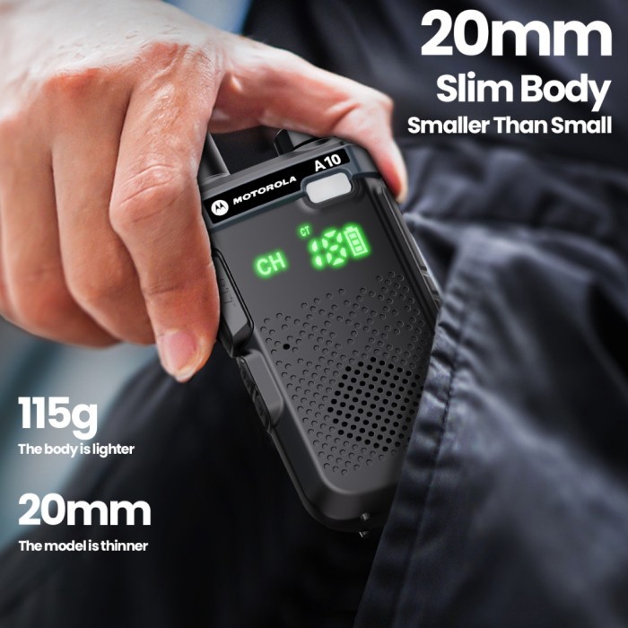 HT MOTOROLA MINI JARAK JAUH 15 Km (2pcs) 9800 mAh WATERPROOF