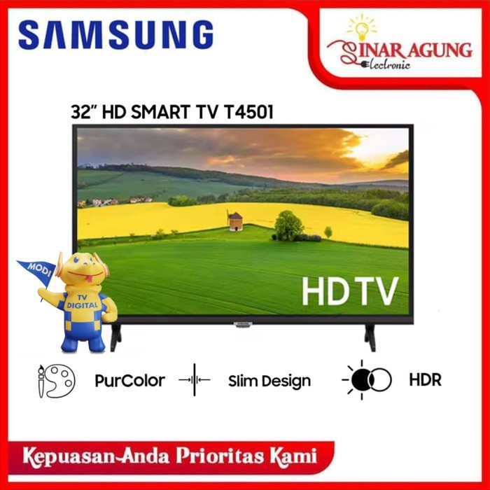 SAMSUNG Smart LED TV 32 Inch T4500 - UA32T4500AKXXD