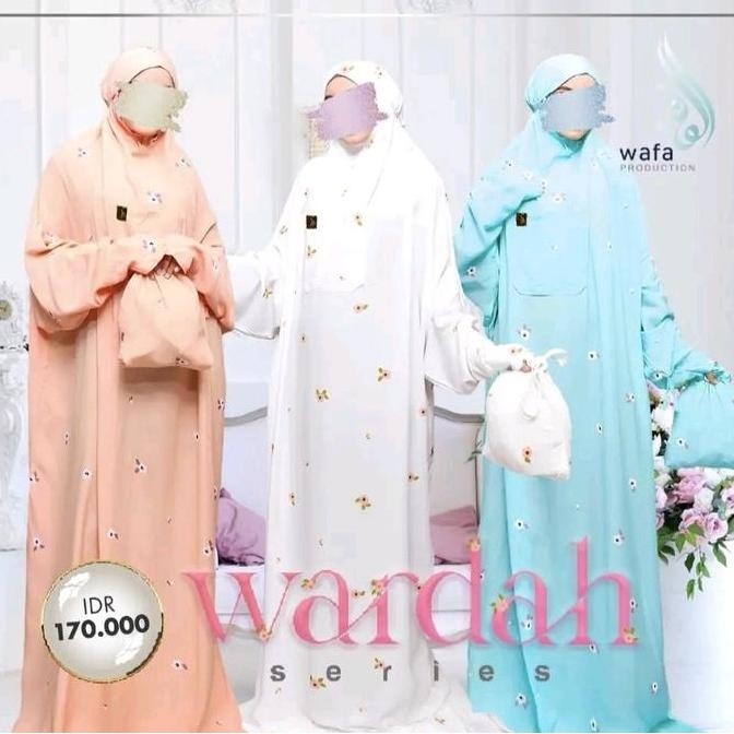 Terjangkau Mukena Terusan Wardah Series By Ustadzah Halimah Alaydrus