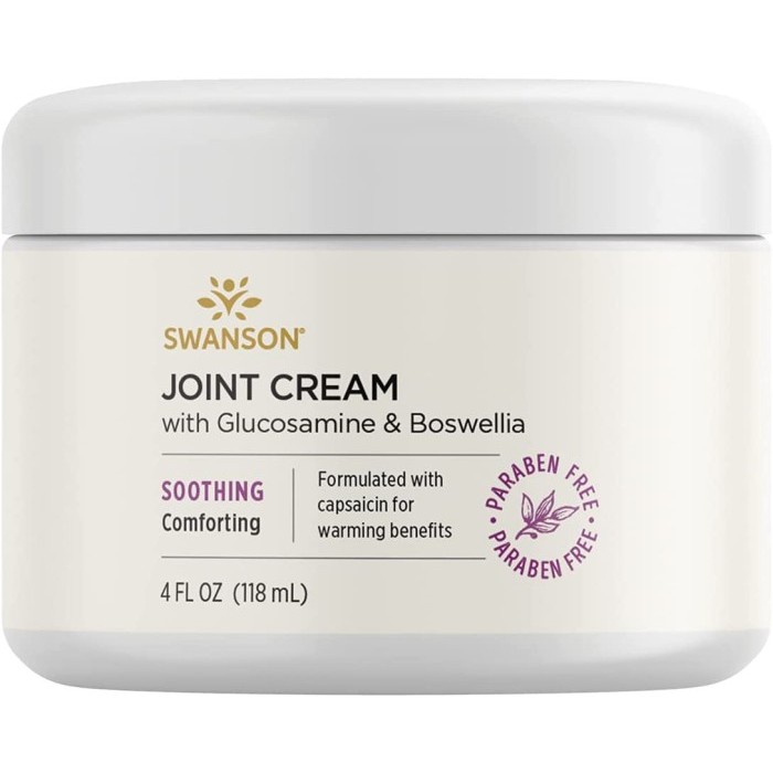 Swanson Joint Cream Glucosamine & Boswellia capsaicin HCl vitamin