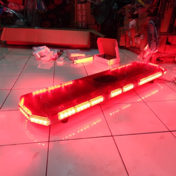 Lampu Strobo Polisi Ambulance Include Toa Sirine Led Slim - Merah