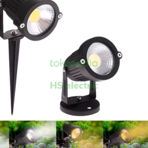 Lampu Led Sorot Waterproof Kosongan + Lampu Inlite Taman Tancap