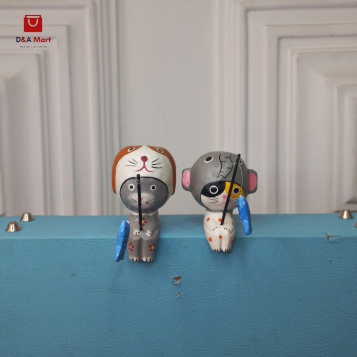 Dekorasi Pajangan Meja Kucing Memancing home decor