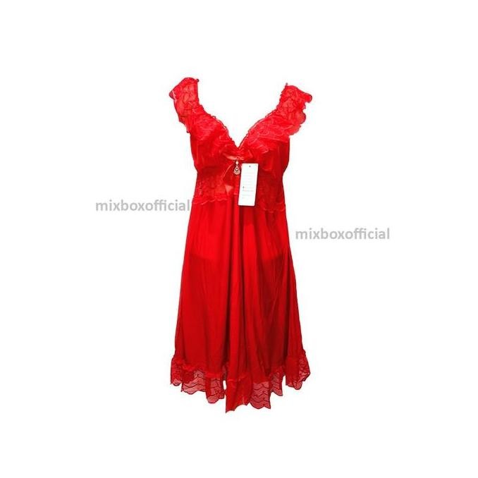 

Mixbox Daster Brukat Lace Lingerie Spandex Sutra All Size Non Trawang - Gabriela Original