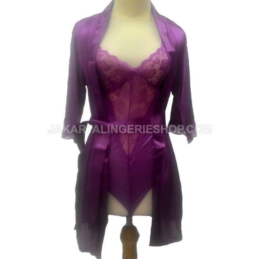 

Jakarta Lingerie Jld022B Kimono Purple Sexy Original
