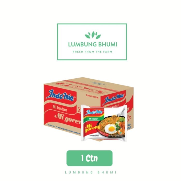 

PROMO MIE / PASTA / Lumbung Bhumi - Indomie Mi / Mie Goreng 1 Ctn ( Bahan Pokok ) NON COD