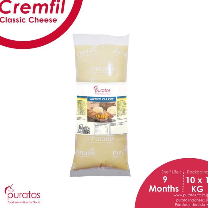 

Puratos Cremfil Classic Cheese / Cream (Krim) Filling Siap Pakai Rasa Keju