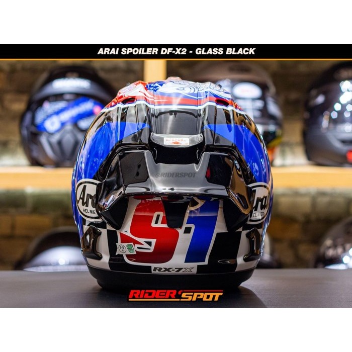 Aksesori Spoiler Helm Arai RX-7X Arai Helmet Wing Glass Black