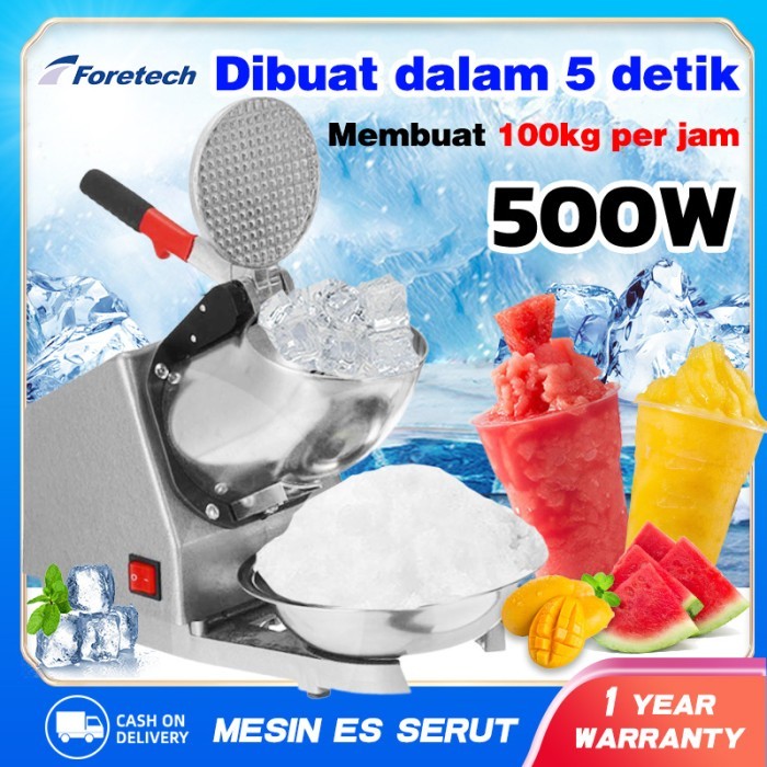 TERLARIS ALAT PENGHANCUR ES MESIN SERUT ES BATU ICE CRUSHER MACHINE MESIN GILING ES HEMAT LISTRIK