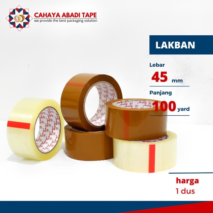 

1 BOX LAKBAN BENING COKLAT BODHI TERMURAH 45MM X 100 YARD