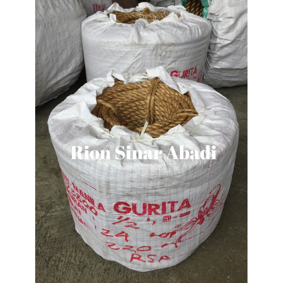 

TALI TAMBANG TAMPAR ROPE MANILA GURITA 6MM (1/4")
