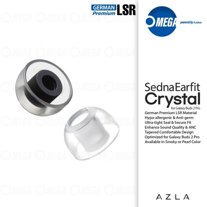 AZLA SednaEarfit CRYSTAL for Buds 2 LSR Silicone Eartips