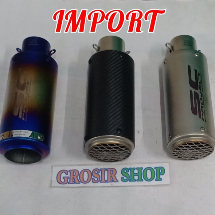 KNALPOT SC PROJECT / SELINCER SC PROJECT IMPORT CARBON PELANGI STENLIS