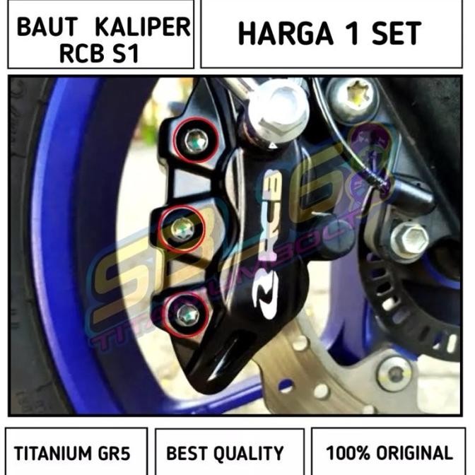 Terbaru, Baut Kaliper Rcb Titanium