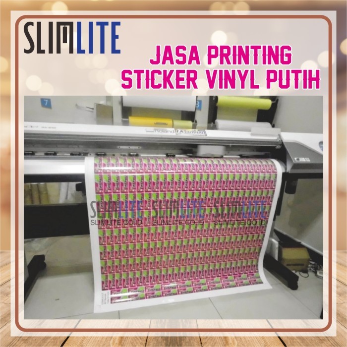 

Sale Printing Sticker Vinyl Putih Ukuran 100X150Cm