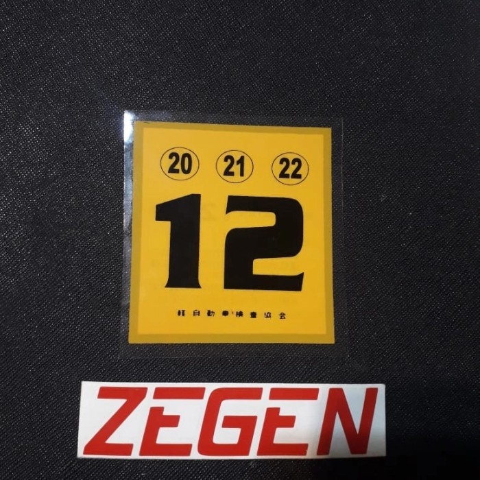 

Sale Sticker Stiker Balik Kaca Stick On Nomor Number 12 Japan Kanji