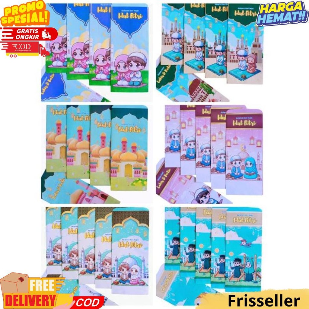 

1Pack Isi 10Pcs Amplop Lebaran Jumbo Bisa Pilih Motif D Cod
