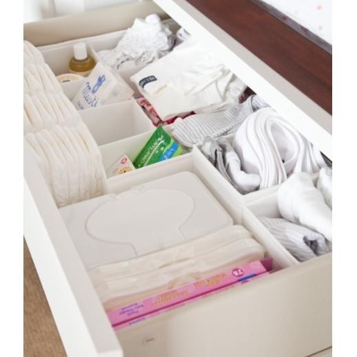 Drawer Organizer Set isi 6pcs Box Kotak Sekat Laci Lemari Pakaian Bayi HFS