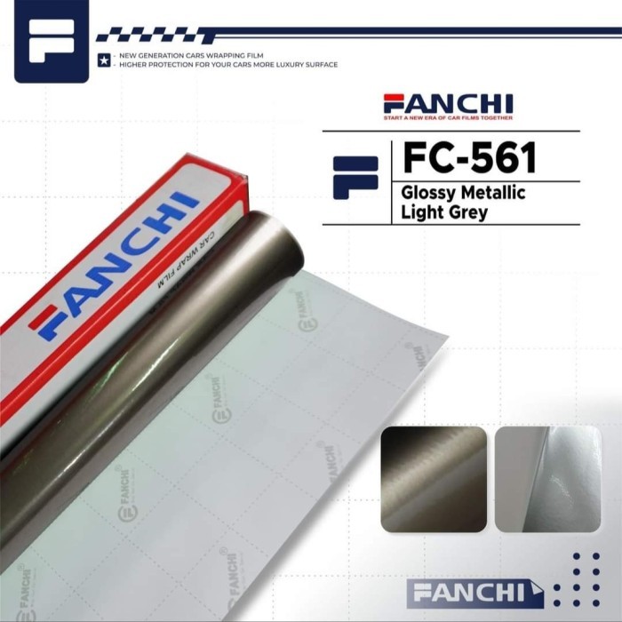 

ROLL STICKER FANCHI FC561 GLOSSY METALLIC CANDY LIGHT GREY 50CM ROLL