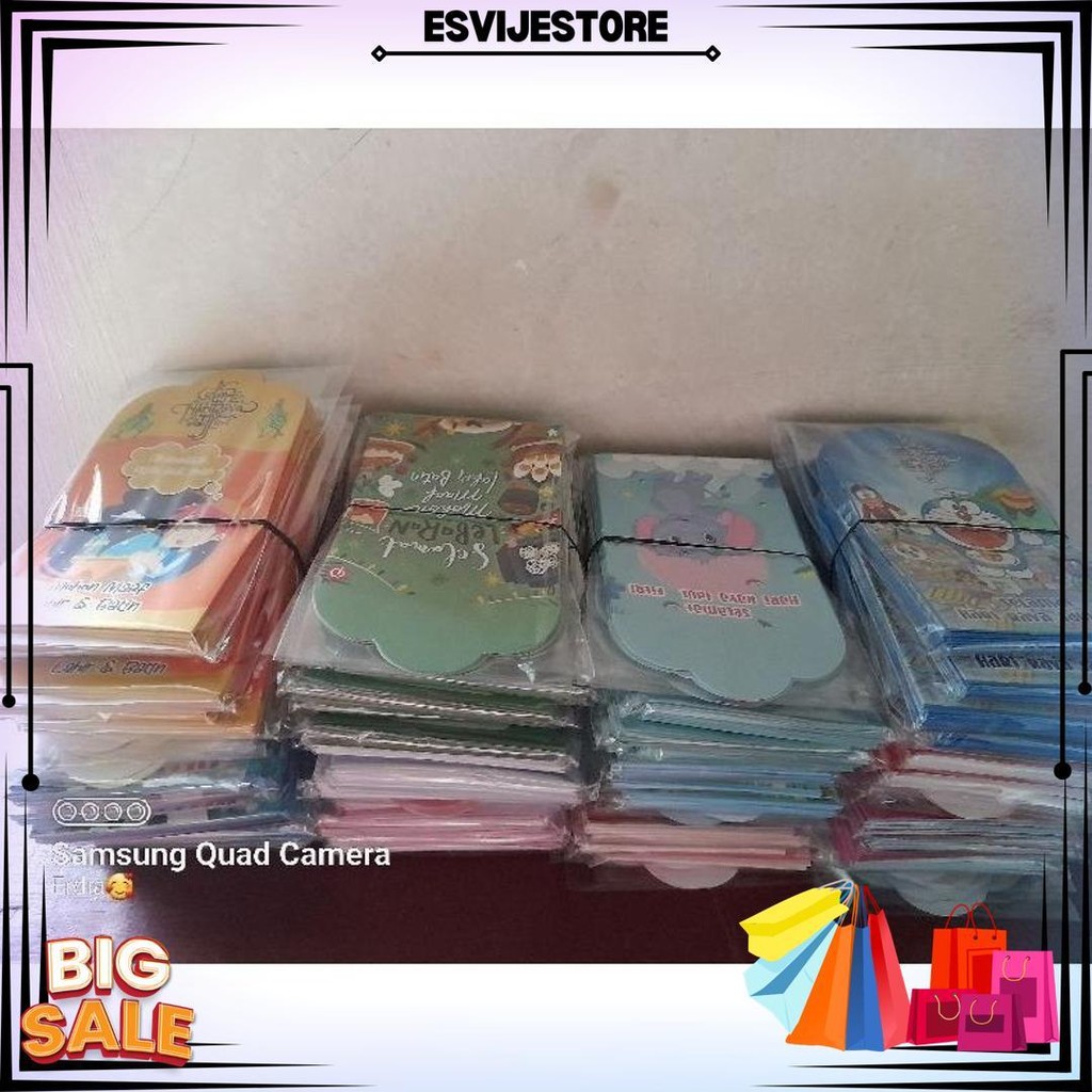 

10 Pack (100Pcs) Amplop Lebaran Idul Fitri Ukuran Sedang D Sale