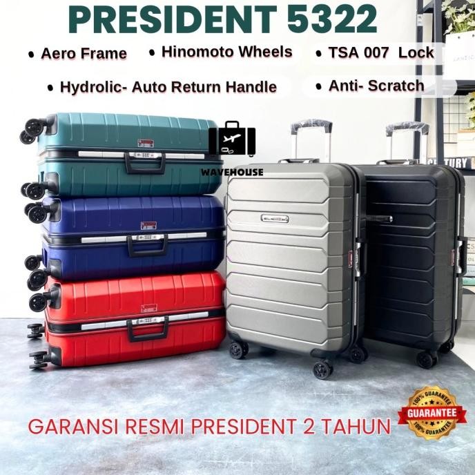 Promo Koper President Original 5322 Series 20 & 24 Inch Tsa Lock Aluminium