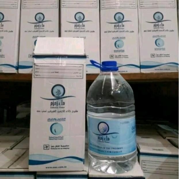 

terbaru !!! air zamzam 5 liter kemasan galon original water ready