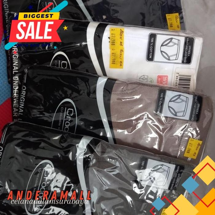 PALING MURAH  CROCODILE CELANA DALAM 100% ORIGINAL PUTIH KUALITAS TERBAIK