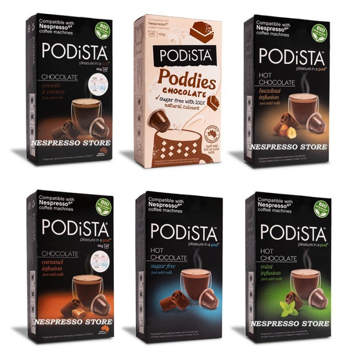 

Podista ocolate Capsules Kapsul - All Variants, Nespresso Compatible