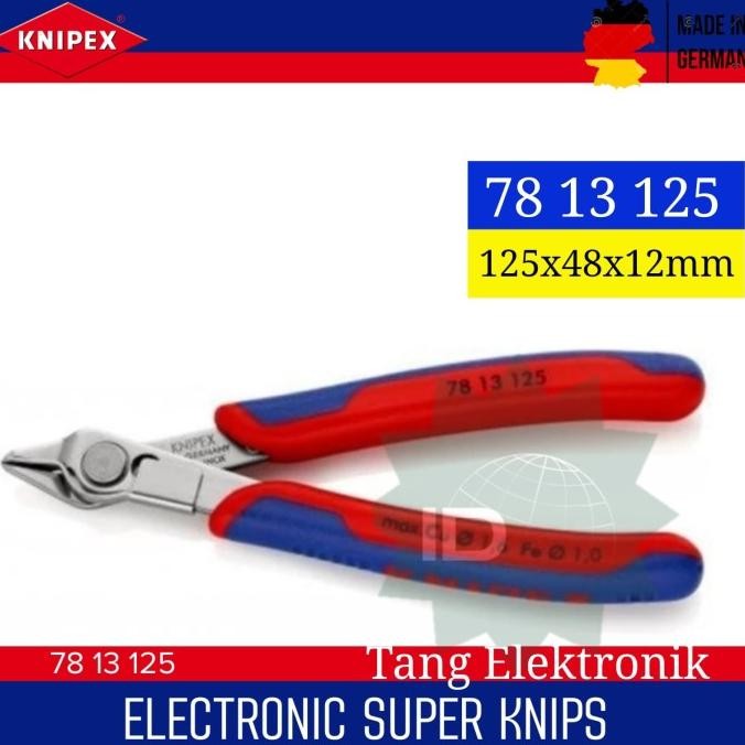 

SIAP KIRIM KNIPEX ELECTRONICS CUTTER SUPER-KNIPS 78 13 125 / TANG POTONG KOMPONEN